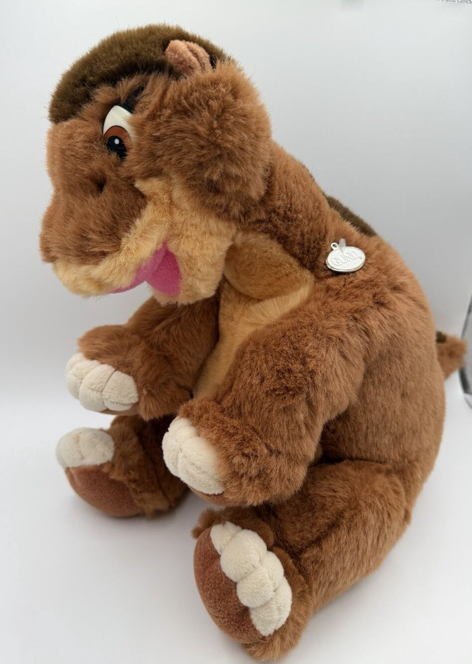 Vintage The Land Before Time Littlefoot Plush Dinosaur 16” Gund 1988 Little Foot